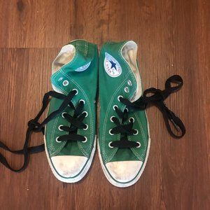 Converse Chuck Taylor High Tops - Green with Black Laces